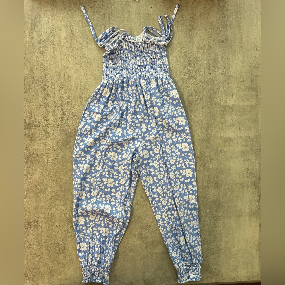 Blue Floral romper